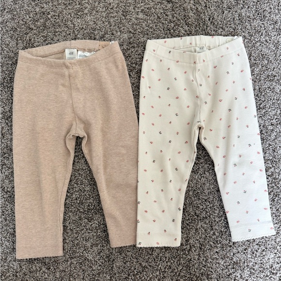 2 H&M Pants 9-12 months - Picture 1 of 5